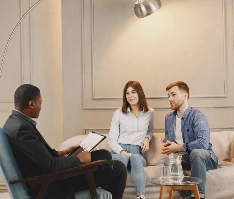 Couple at Avena Psychological Services