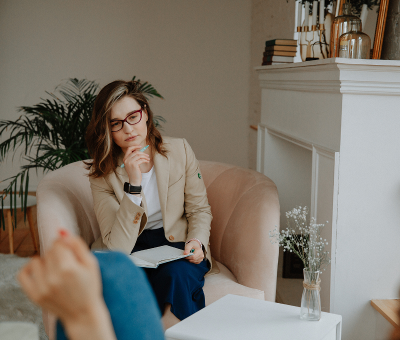 Client at Avena Psychological Services, depression support